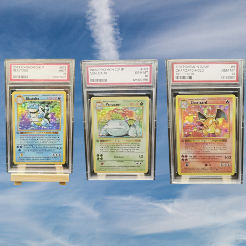 Vintage And Collectible - Pokemon DIY PSA10 Complete Kanto Starter