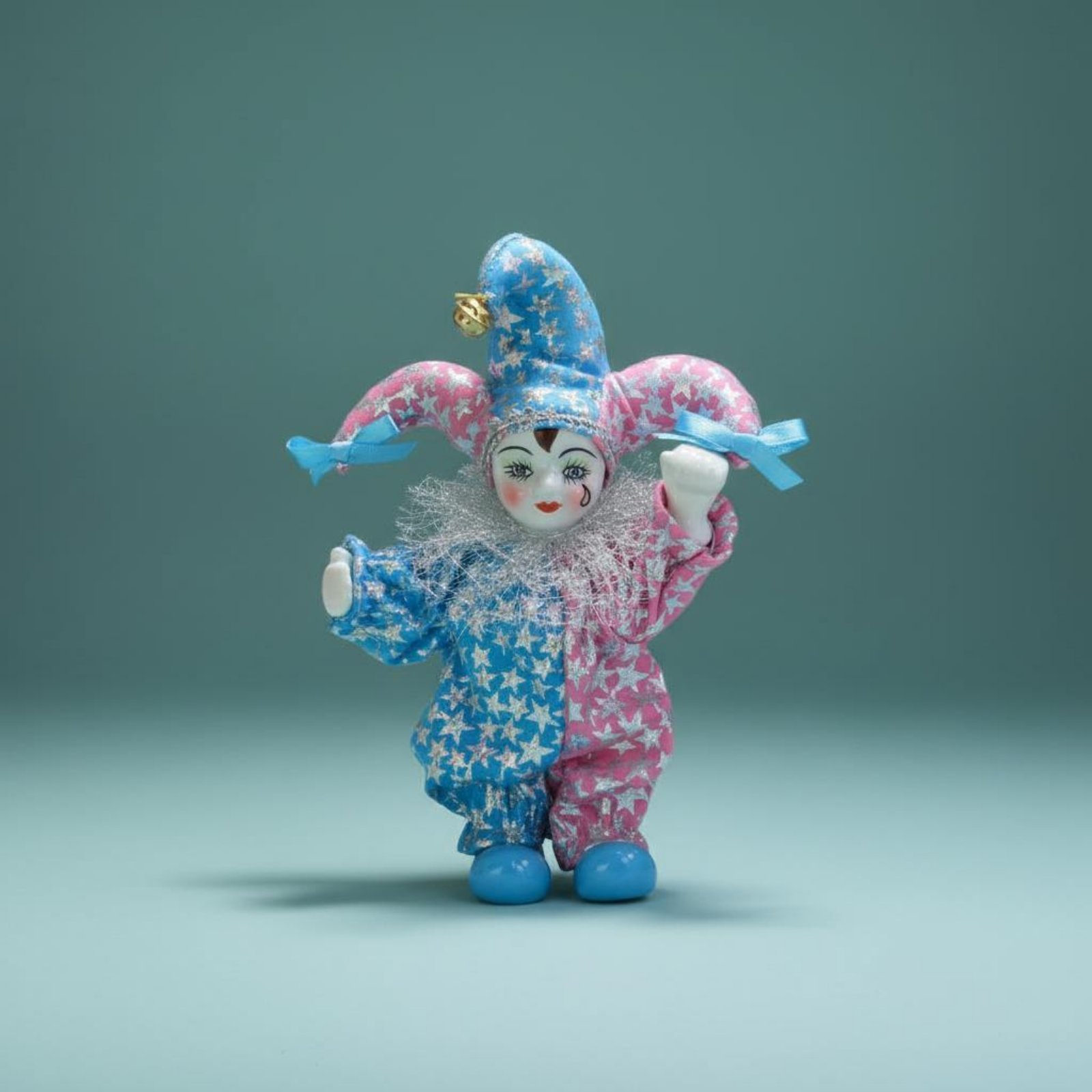 Vintage Toy Collector - Teardrop Celestial Doll Handmade Crying Clown