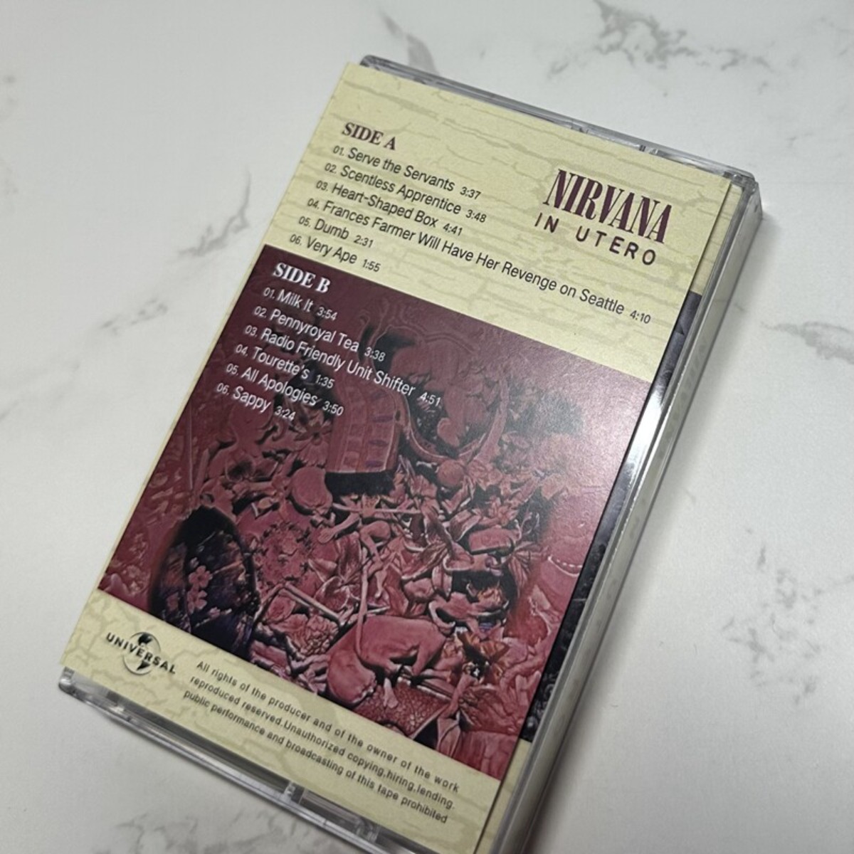 Nirvana in Utero Cassette Tape - Vintage Collection recensie en prijs