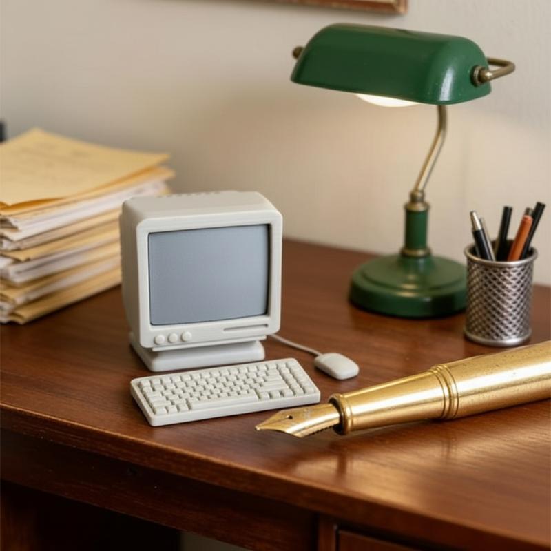 Miniature Desktop Computer Mod - Vintage Collectible Accessories recensie en prijs