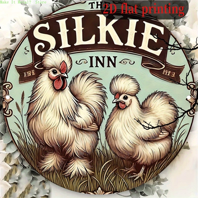 Vintage The Silkie Inn Round T - Vintage Collectible Signs recensie en prijs