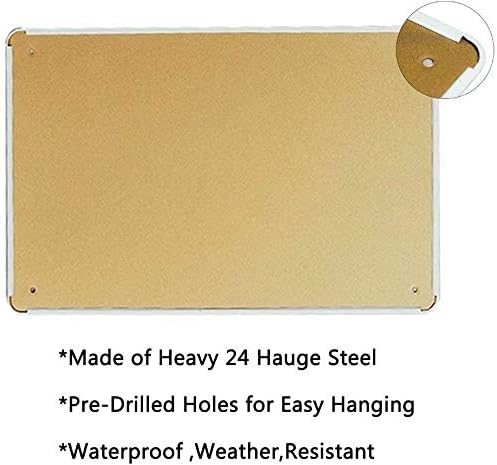 HOUVSSEN Metal Tin Sign, 8 x 1 - Vintage Collectible Signs recensie en prijs
