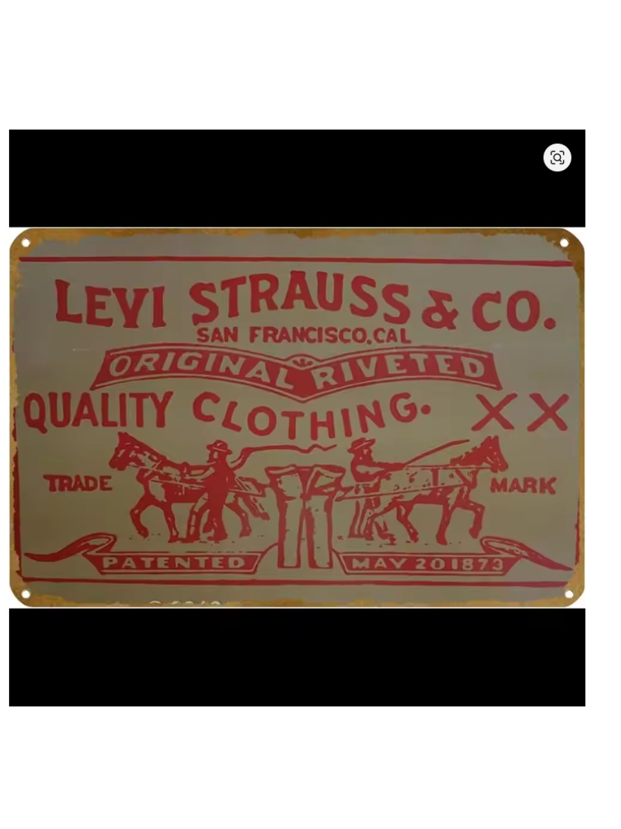 Levi Strauss Co Vintage Metal  - Vintage Collectible Signs recensie en prijs