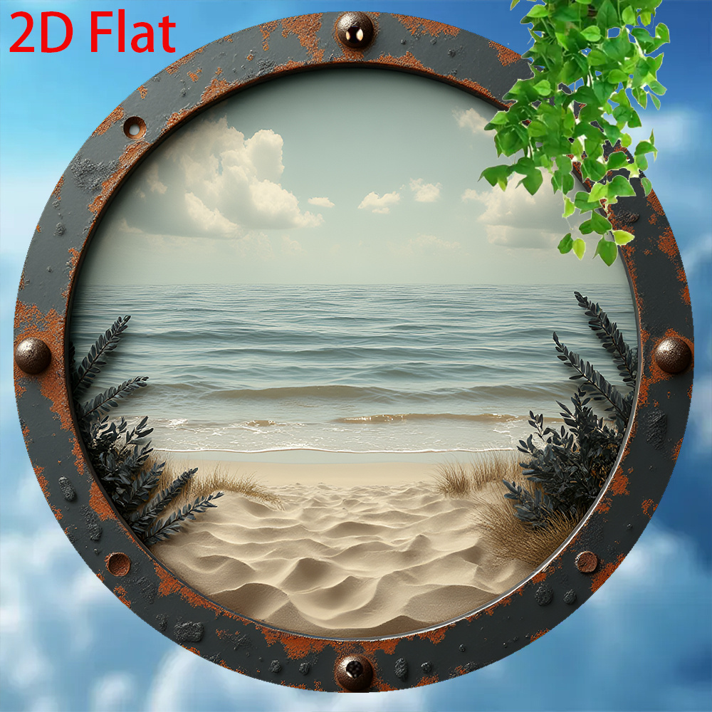 2D Flat - 1pc Vintage Round Al - Vintage Collectible Signs recensie en prijs