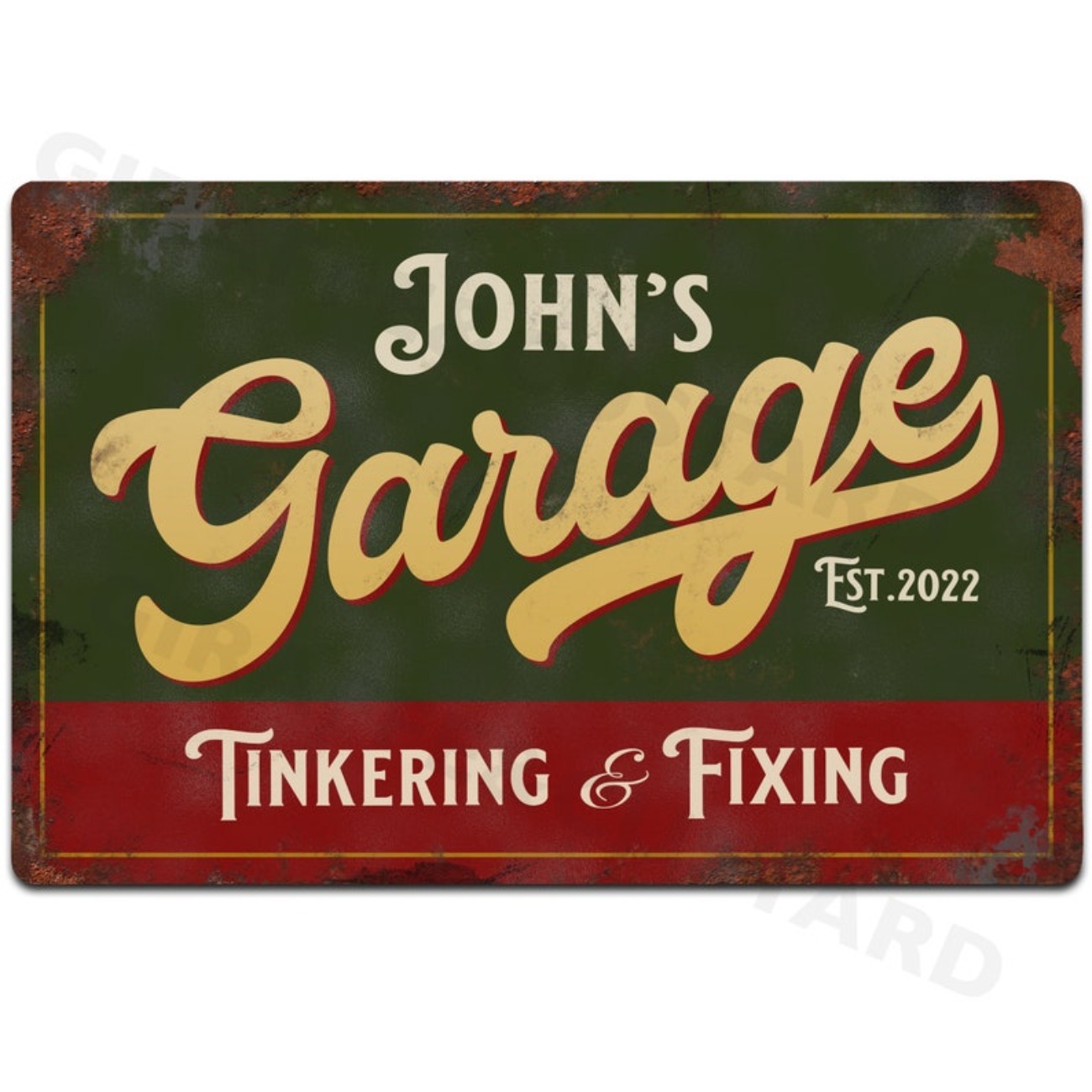 Custom Personalised Garage Met - Vintage Collectible Signs recensie en prijs