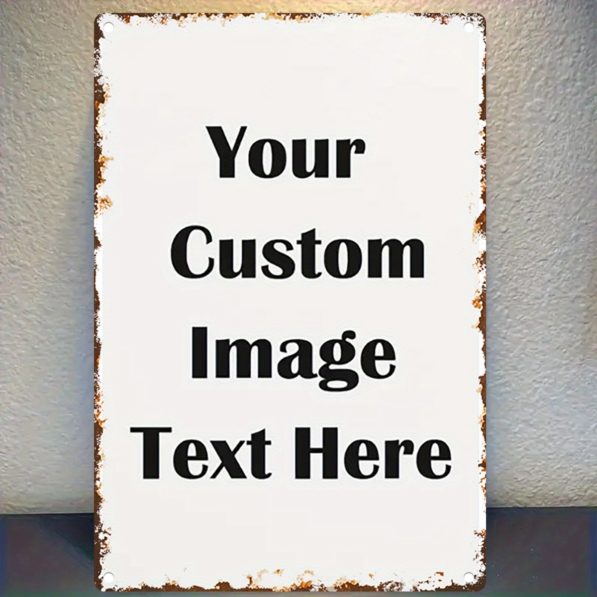 Custom Image/Text Metal Tin Si - Vintage Collectible Signs recensie en prijs