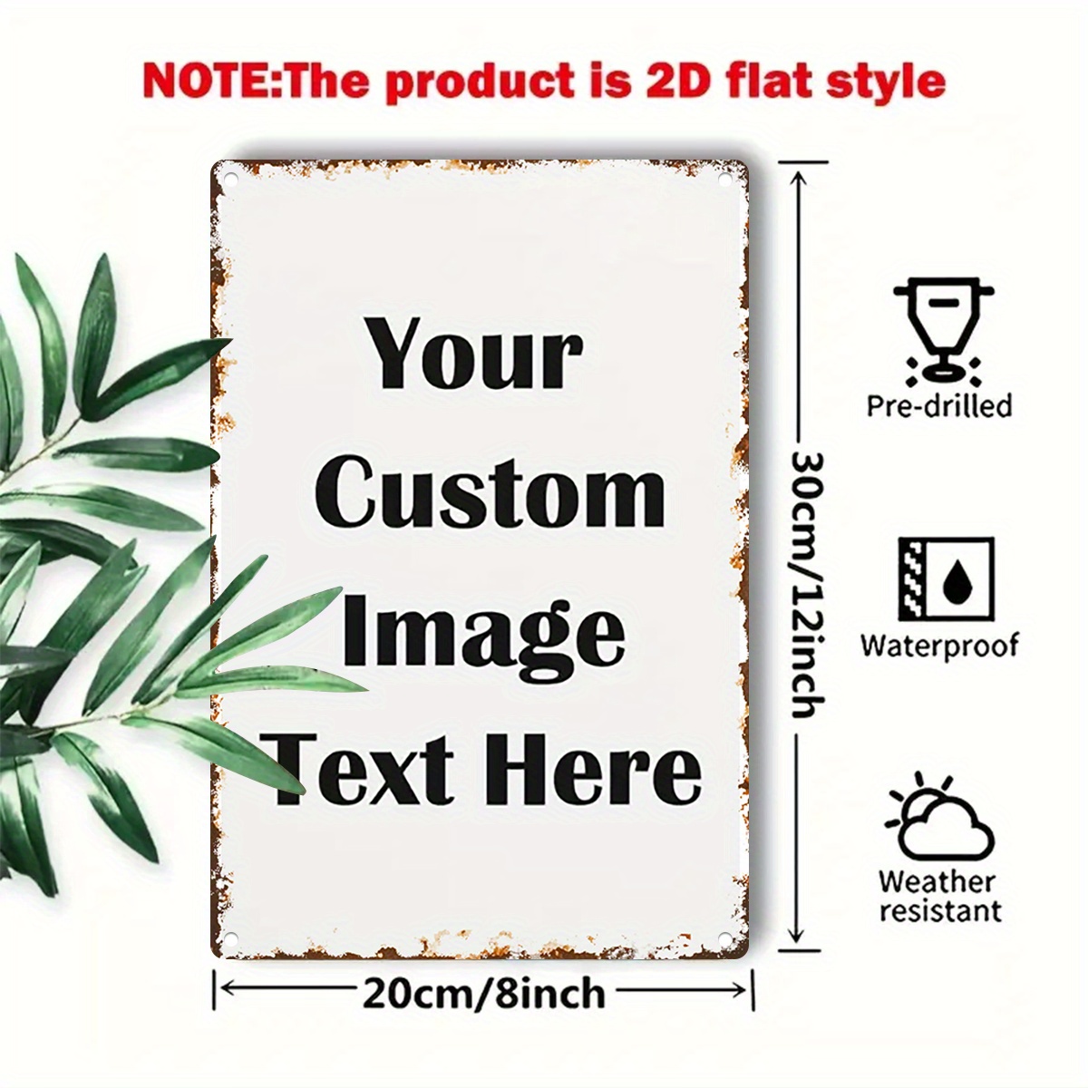 Custom Image/Text Metal Tin Si - Vintage Collectible Signs recensie en prijs