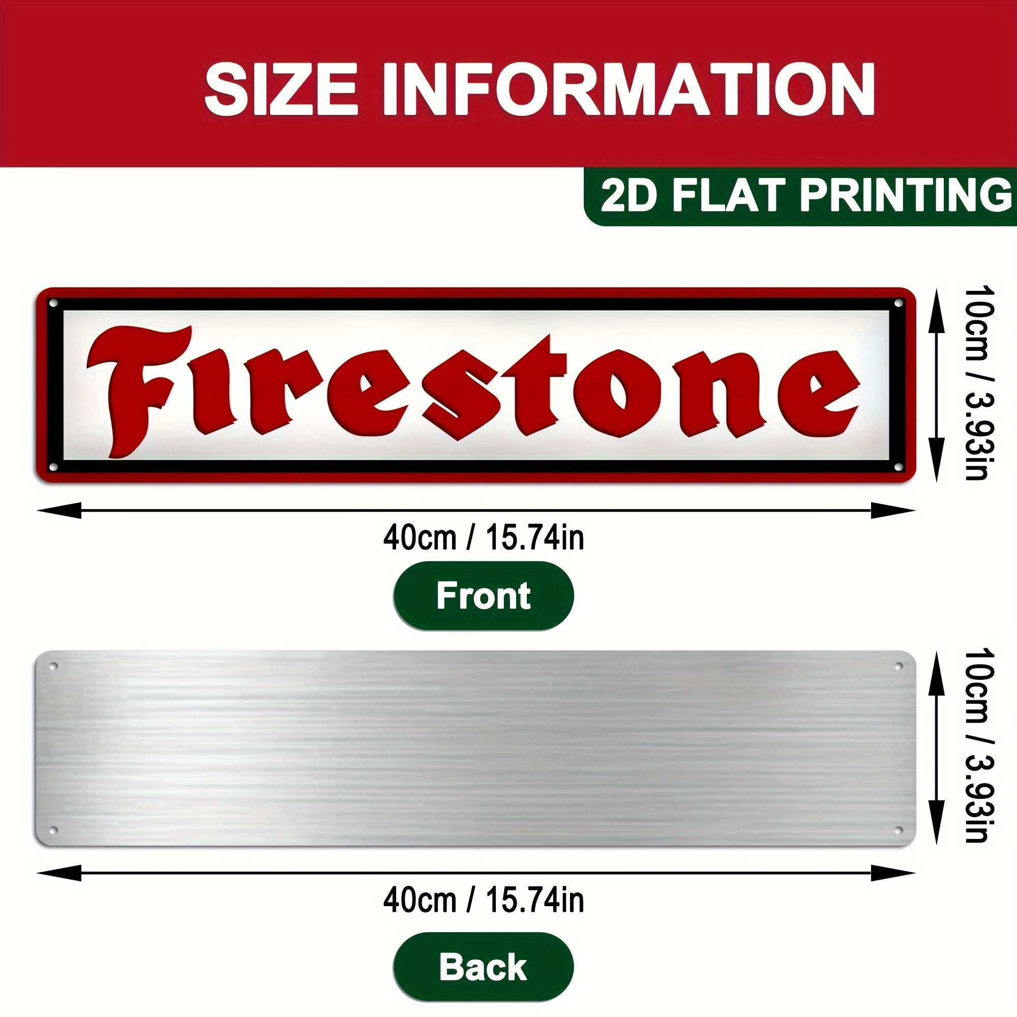 2D Flat, 2D Flat - Vintage Fir - Vintage Collectible Signs recensie en prijs